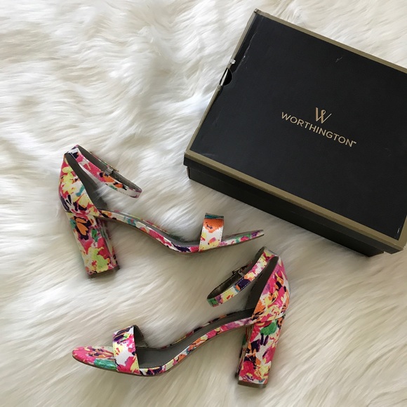 Worthington Shoes - 🌸Floral Spring Heels 🌸
